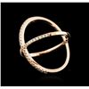 Image 2 : 14KT Rose Gold 0.43ctw Diamond Ring