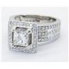 Image 4 : 1.70ctw Diamond Ring - 18KT White Gold
