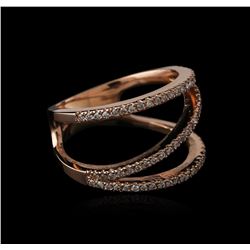 14KT Rose Gold 0.45ctw Diamond Ring