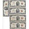 Image 1 : Lot of 10 Assorted United States Red Seal $2 Bills