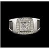 Image 2 : 0.78ctw Diamond Ring - 14KT White Gold