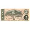 Image 1 : 1864 $5 Confederate States of America Bank Note