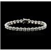 Image 1 : 18KT White Gold 9.66ctw Diamond Tennis Bracelet