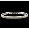 Image 1 : 4.21ctw Diamond Bangle Bracelet - 14KT White Gold