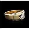 Image 1 : 14KT Yellow Gold 0.30ct Solitaire Ring