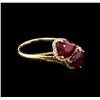 Image 1 : 4.63ctw Ruby and Diamond Ring - 14KT Yellow Gold