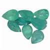 Image 1 : 3.49ctw Pear Mixed Emerald Parcel