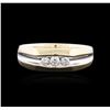 Image 1 : 14KT Two-Tone Gold 0.30ctw Diamond Ring