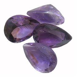 29.86ctw Pear Mixed Amethyst Parcel