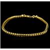 Image 1 : 14KT Yellow Gold Franco Bracelet