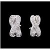 Image 1 : 1.34ctw Diamond Earrings - 14KT White Gold