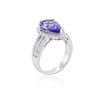 Image 3 : 14KT White Gold 3.99ct Tanzanite and Diamond Ring