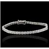 Image 1 : 14KT White Gold 6.12ctw Diamond Tennis Bracelet