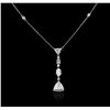 14KT White Gold 1.78ctw Diamond Necklace