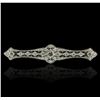 Image 1 : Platinum 1.92ctw Diamond Brooch