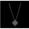 Image 2 : 18KT White Gold 2.25ctw Diamond Pendant
