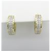 Image 4 : 1.50ctw Diamond Earrings - 18KT Yellow Gold