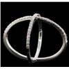 Image 3 : 14KT White Gold 0.61ctw Diamond Ring