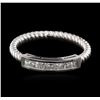 Image 2 : 14KT White Gold 0.14ctw Diamond Ring