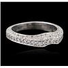 Image 1 : 18KT White Gold 0.39ctw Diamond Ring