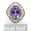 Image 8 : 2.00ctw Diamond and Amethyst Ring - 14KT White Gold