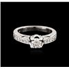 Image 2 : 14KT White Gold 0.93ctw Diamond Ring