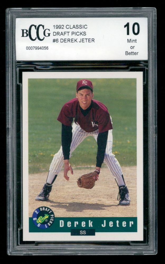 Derek Jeter 1992 Classic Draft Picks 6 BCCG 10 