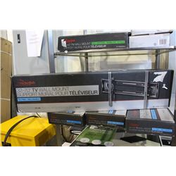 SHELF LOT OF ASSORTED TV WALL MOUNTS