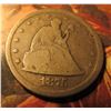 1875 S U.S. Twenty Cent Piece. VG.