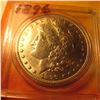 1896 P Morgan Silver Dollar. Brilliant Unc.