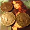 Image 2 : 1913 P T.1 VF, 13 P T.1 VG (dark), & 16 P VG Buffalo Nickels.