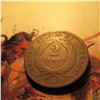 Image 2 : 1869 U.S. Two Cent Piece. VG.