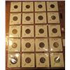 Image 2 : (20) World Coins in 2" x 2" holders and plastic page from  Germany & Great Britain. Total Krause/Mis