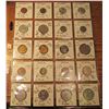 Image 1 : (20) World Coins in 2" x 2" holders and plastic page from  Hungary, Iceland, and India. Total Krause
