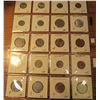 Image 2 : (20) World Coins in 2" x 2" holders and plastic page from  Hungary, Iceland, and India. Total Krause
