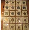 Image 1 : (20) World Coins in 2" x 2" holders and plastic page from  Jamaica and Italy. Total Krause/Mishler b