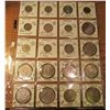 Image 1 : (20) World Coins in 2" x 2" holders and plastic page from  Luxembourg, Macau, & Mexico. Total Krause