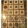 Image 2 : (20) World Coins in 2" x 2" holders and plastic page from  Luxembourg, Macau, & Mexico. Total Krause