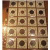 Image 1 : (20) World Coins in 2" x 2" holders and plastic page from France, Germany, & Great Britain.  Total K
