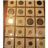 Image 2 : (20) World Coins in 2" x 2" holders and plastic page from Great Britain, Guernsey, Hungary, Sweden, 