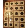 Image 2 : (20) World Coins all over 100 years old in 2" x 2" holders and plastic page from Great Britain, Mexi