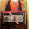 Image 1 : 1976 S U.S. Three-Piece U.S. Mint Set. Original as issued in red pack.