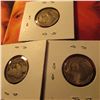 Image 2 : Buffalo Nickels: 1935D VG, 30 S VG+, & 27D Good.