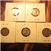 Image 2 : 1924P, 27P, 28P, 29P, & 29D Mercury Dimes. F-VF. Greysheet value $18.00.