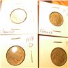 Image 1 : 1913 D Type One, 1917 D, 1918 D, & 1918 S Buffalo Nickels. All heavily cleaned, but better dates.
