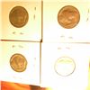 Image 2 : 1913 D Type One, 1917 D, 1918 D, & 1918 S Buffalo Nickels. All heavily cleaned, but better dates.