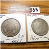 Image 2 : 1919 & 1929 Canada Twenty Five Cents. VF, VG.