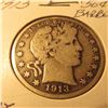 Image 1 : 1913 50C Barber About Fine Key Date Problem-Free