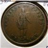Image 1 : 1852 Quebec,Canada Half Penny Token. F-VF.