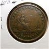 Image 2 : 1852 Quebec,Canada Half Penny Token. F-VF.